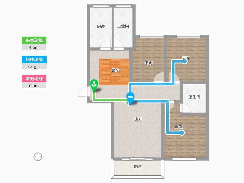 河南省-许昌市-香榭丽舍-106.01-户型库-动静线