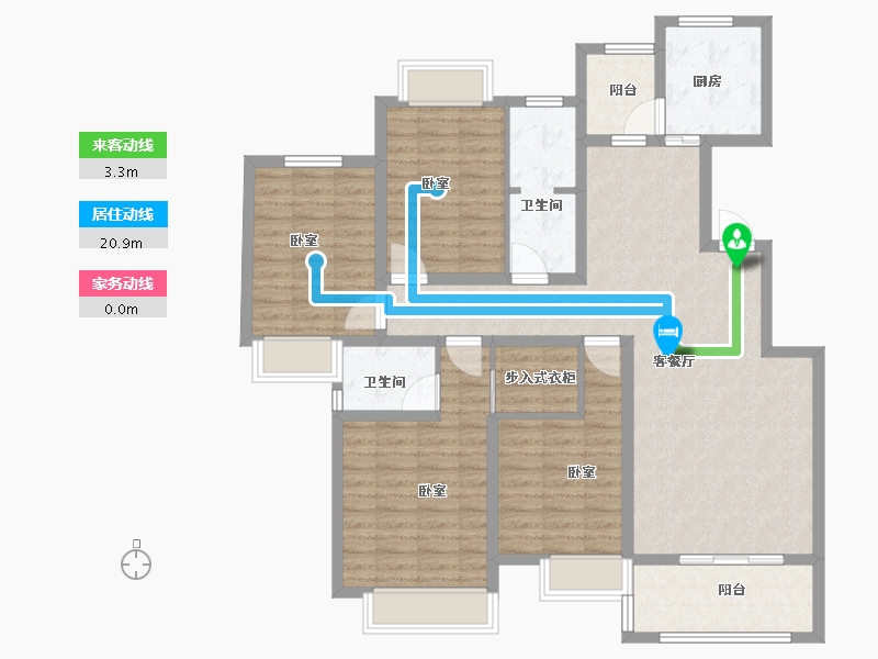 河南省-信阳市-林溪佳苑-119.00-户型库-动静线