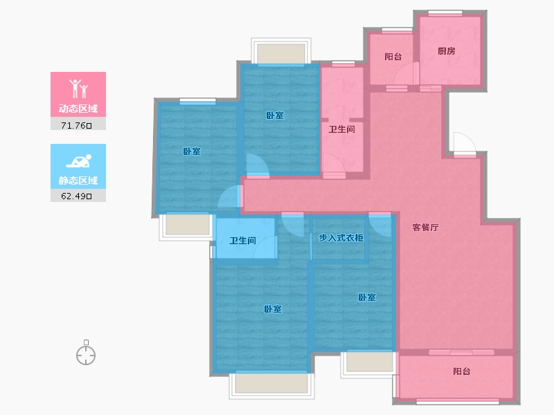 河南省-信阳市-林溪佳苑-119.00-户型库-动静分区