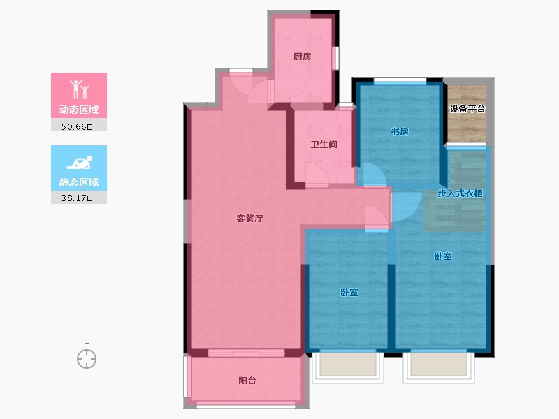 河南省-漯河市-苏荷东方宸院-81.00-户型库-动静分区