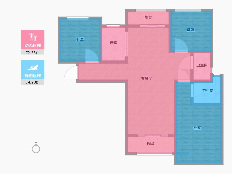 河南省-许昌市-家年华金色漫城-114.00-户型库-动静分区