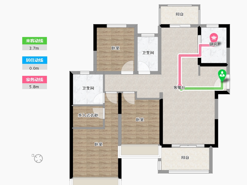 河南省-南阳市-建业壹号城邦-114.00-户型库-动静线