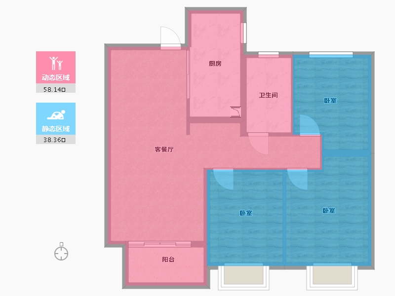 河南省-漯河市-文萃·书香门第-87.05-户型库-动静分区