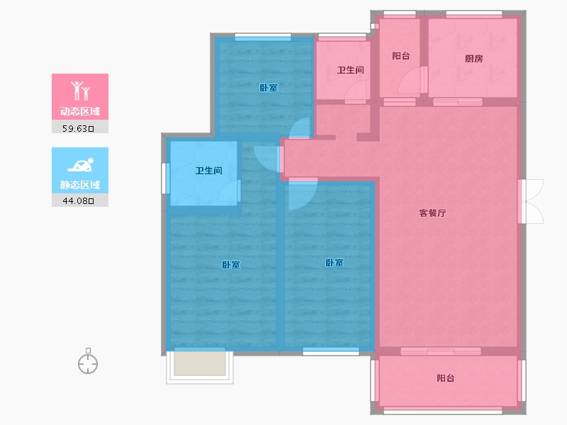 河南省-信阳市-家和美林湖-92.00-户型库-动静分区