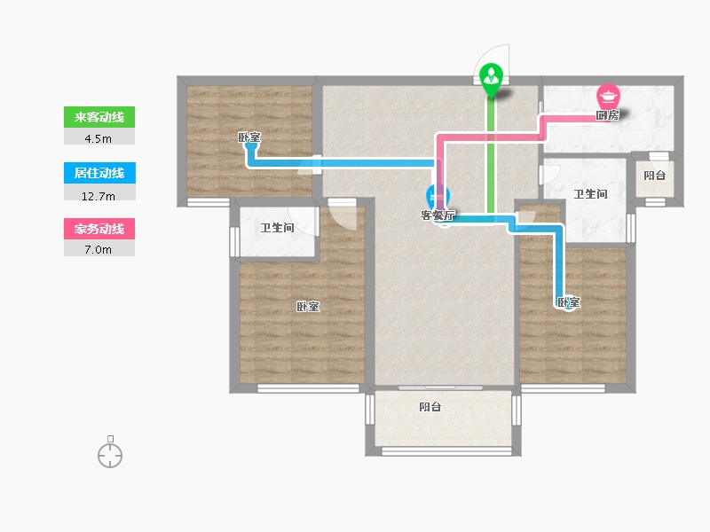 河南省-信阳市-誉鼎城央学府-92.64-户型库-动静线