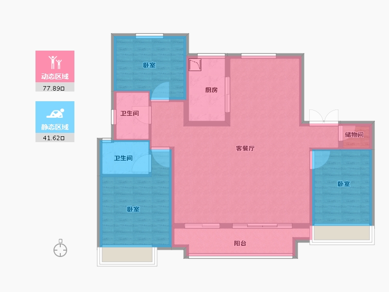 河南省-商丘市-国安·天悦城-108.00-户型库-动静分区