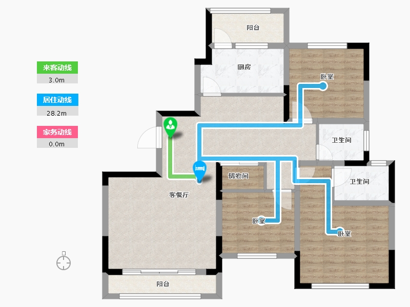 河南省-信阳市-尚城名都-102.19-户型库-动静线