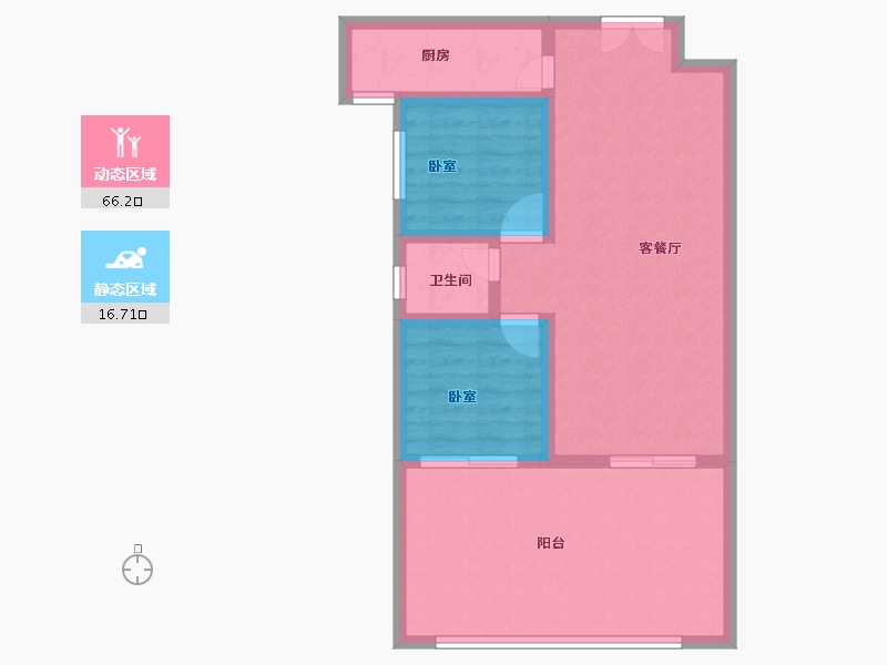 河南省-信阳市-东方豪庭-74.50-户型库-动静分区