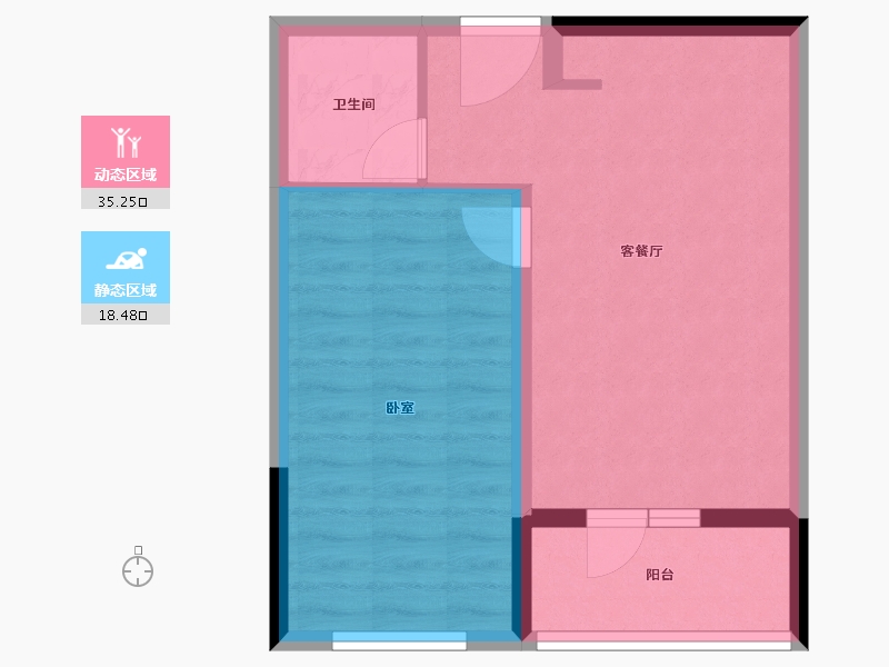 山东省-济南市-鲁能美丽汇-48.00-户型库-动静分区