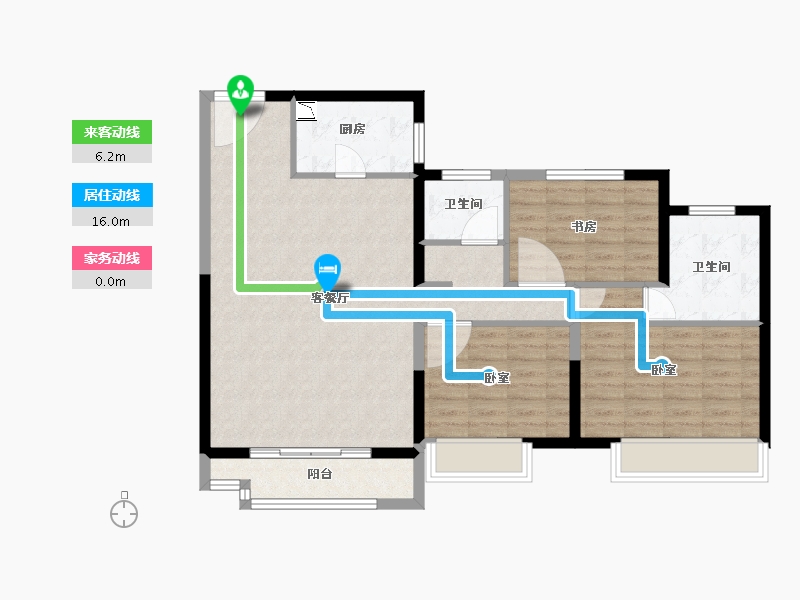 河南省-郑州市-华润悦景湾-96.00-户型库-动静线