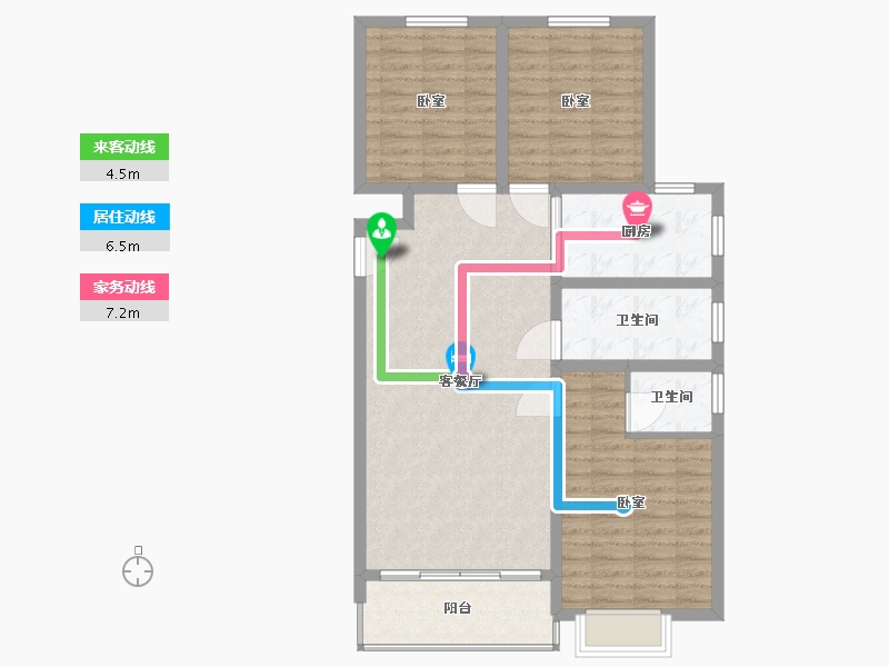 河南省-许昌市-益和雅居-97.62-户型库-动静线