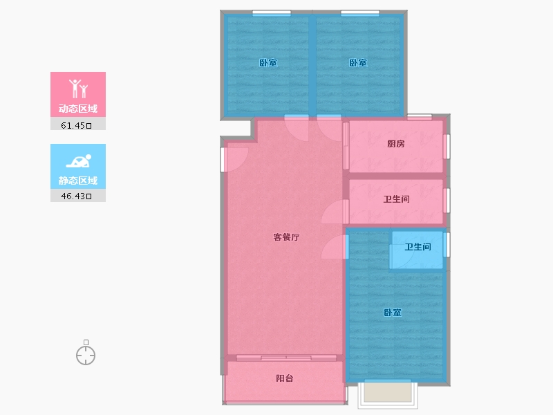 河南省-许昌市-益和雅居-97.62-户型库-动静分区