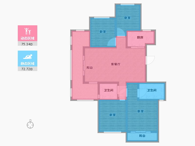 河南省-许昌市-家年华金色漫城-132.00-户型库-动静分区