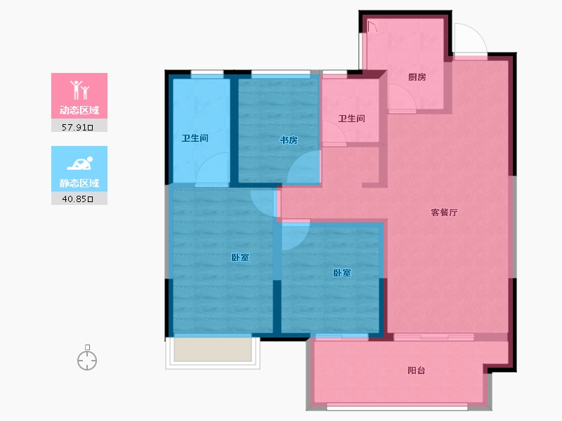 河南省-商丘市-展图·悦府-88.00-户型库-动静分区