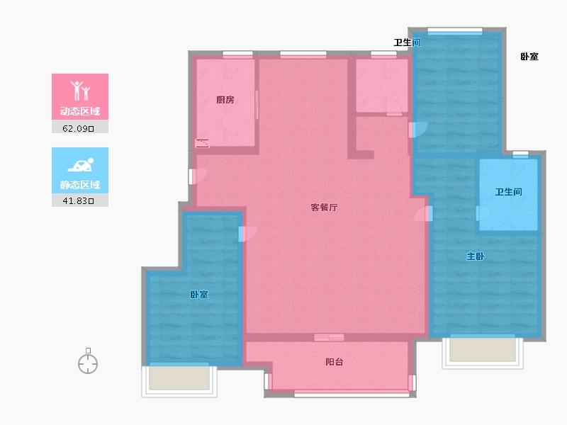 江苏省-苏州市-新城十里锦绣-92.00-户型库-动静分区