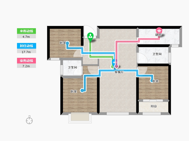 河南省-安阳市-合泰御园-88.00-户型库-动静线