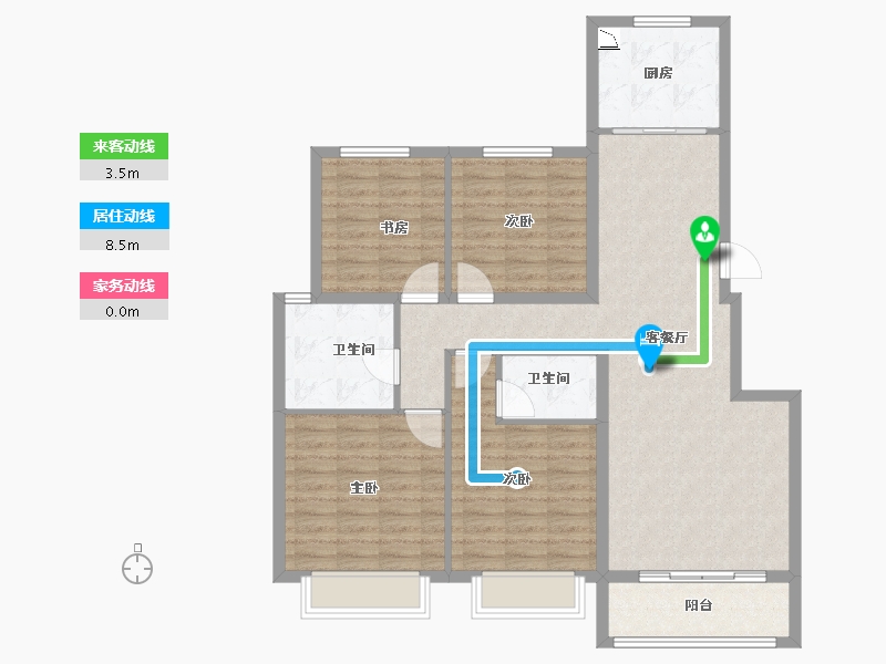 山东省-济南市-城发凤凰城-108.00-户型库-动静线