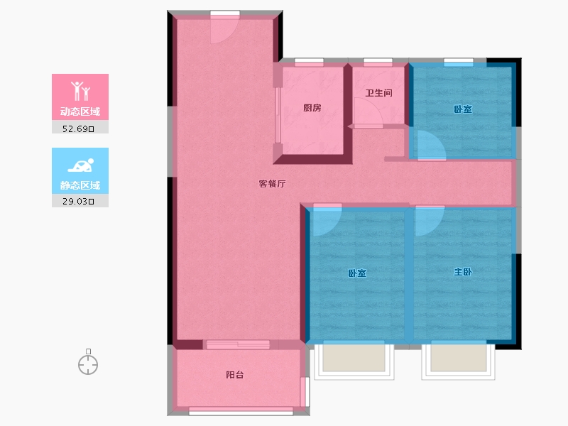 河南省-安阳市-万和府-72.05-户型库-动静分区