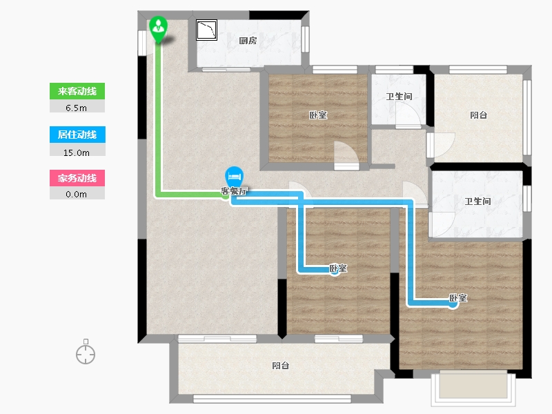 河南省-许昌市-华宇·珑川府-102.00-户型库-动静线