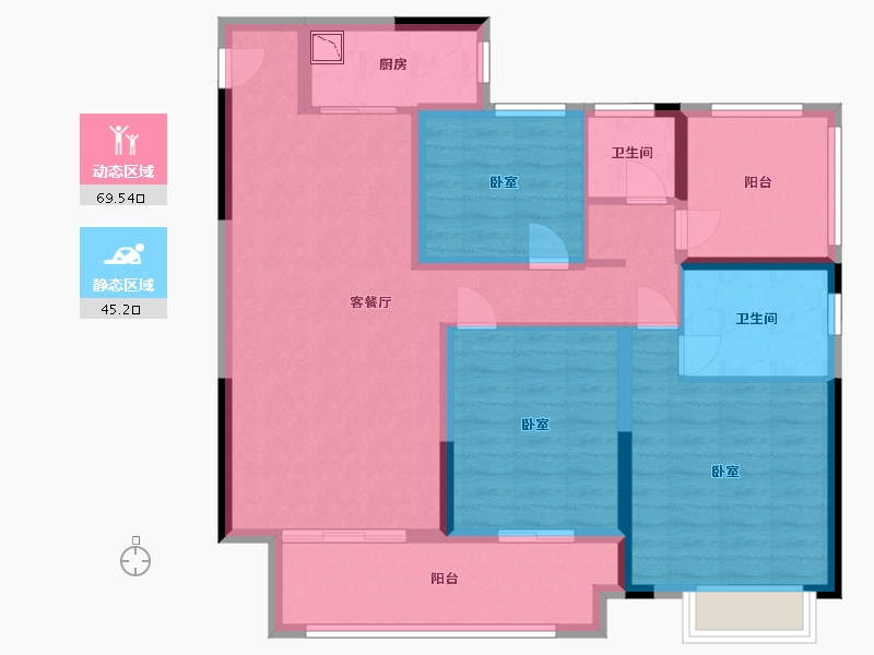 河南省-许昌市-华宇·珑川府-102.00-户型库-动静分区