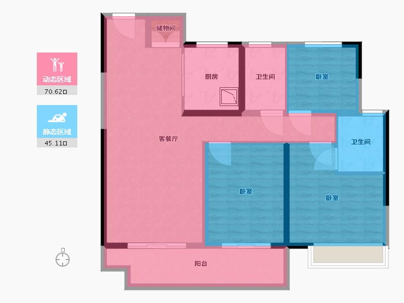 河南省-许昌市-新城金樾府-103.01-户型库-动静分区