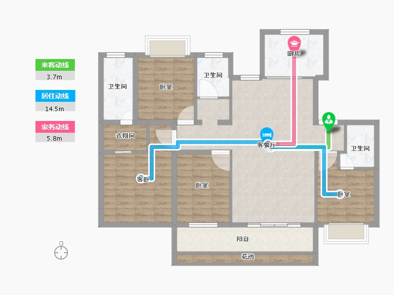 河南省-信阳市-鑫盛息州府-112.67-户型库-动静线