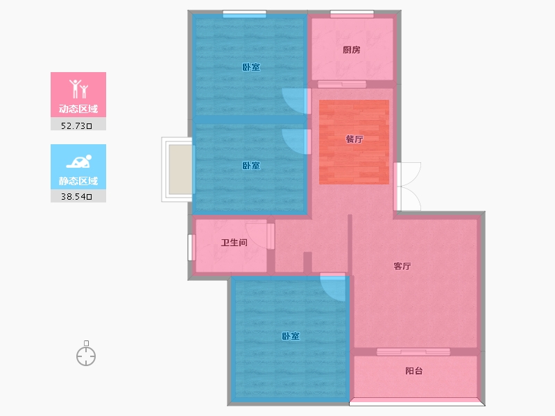 河南省-许昌市-香榭丽舍-80.95-户型库-动静分区