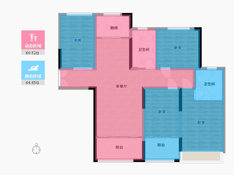 河南省-漯河市-泰威翰林苑-112.21-户型库-动静分区