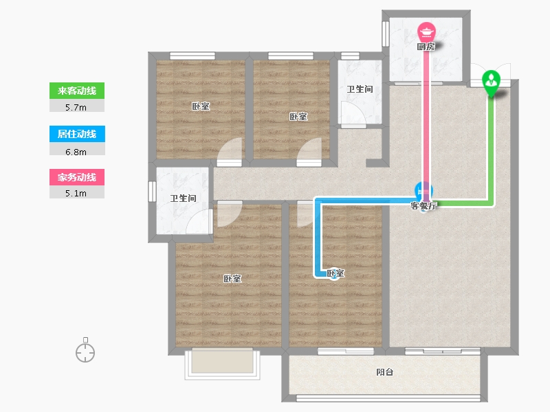 山东省-德州市-奥特莱斯·澜铂湾-117.00-户型库-动静线