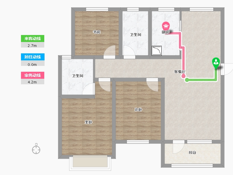 山东省-济南市-中海御景台-100.00-户型库-动静线