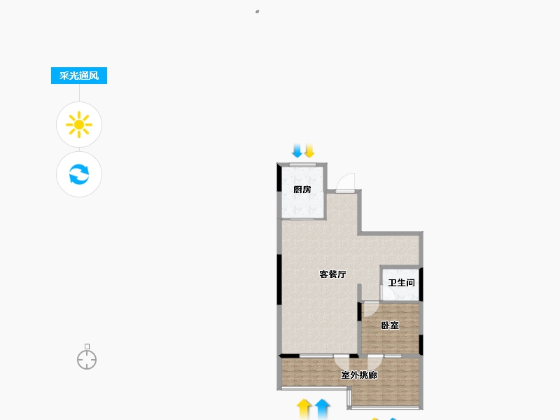 河南省-郑州市-融创·漫山小镇-107.00-户型库-采光通风