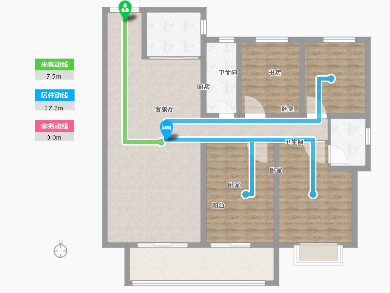 山东省-德州市-奥特莱斯·澜铂湾-125.00-户型库-动静线