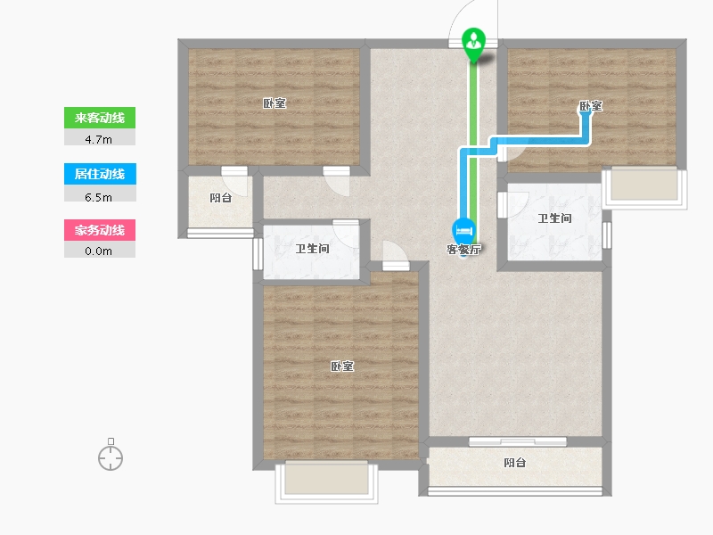 河南省-南阳市-金裕名门-94.49-户型库-动静线