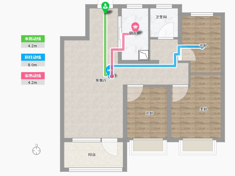 山东省-济南市-银丰玖玺城-83.59-户型库-动静线