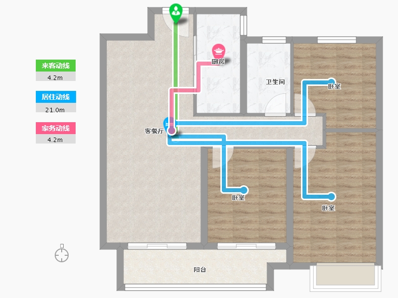 河南省-三门峡市-汉飞世界城-85.00-户型库-动静线