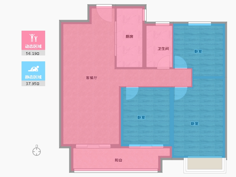 河南省-三门峡市-汉飞世界城-85.00-户型库-动静分区