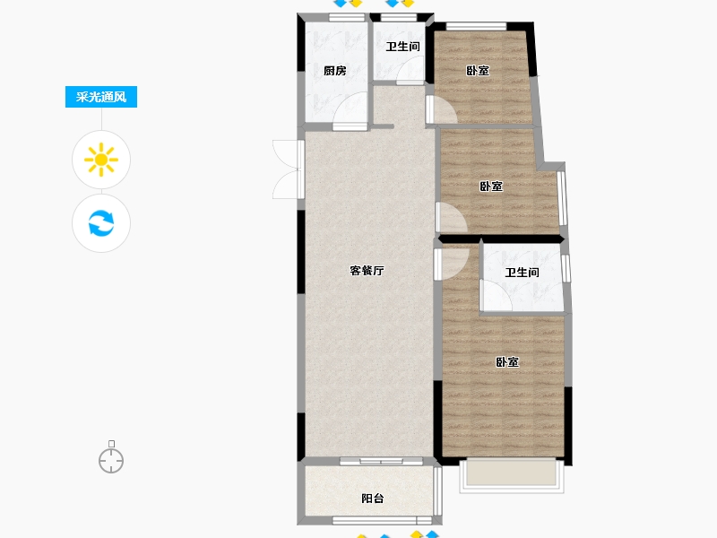 河南省-商丘市-中原佳海国际商贸城-101.01-户型库-采光通风