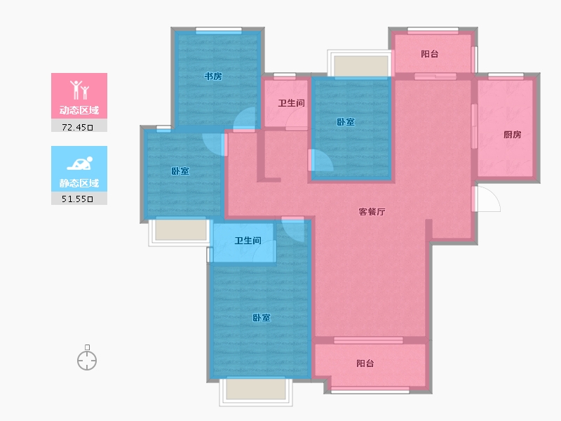 河南省-信阳市-林溪佳苑-109.00-户型库-动静分区