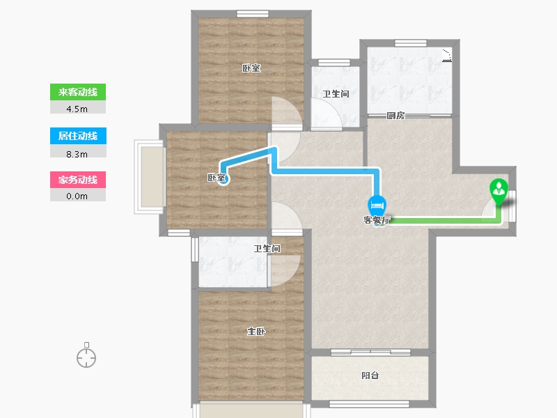 河南省-许昌市-腾飞洪河富贵-105.00-户型库-动静线