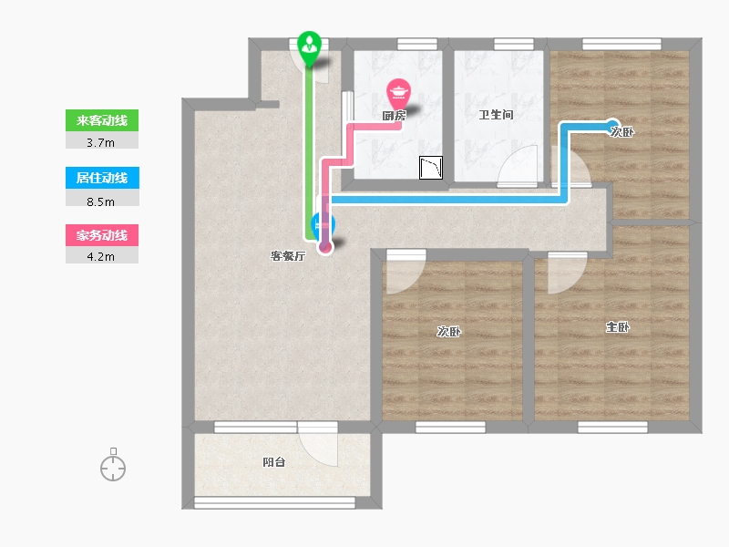 山东省-济南市-中海御景台-78.00-户型库-动静线