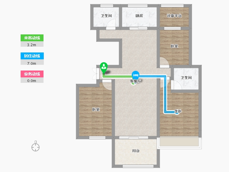 河南省-南阳市-盛世华城-92.02-户型库-动静线