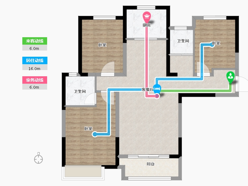 河南省-南阳市-建业贰号城邦-102.19-户型库-动静线