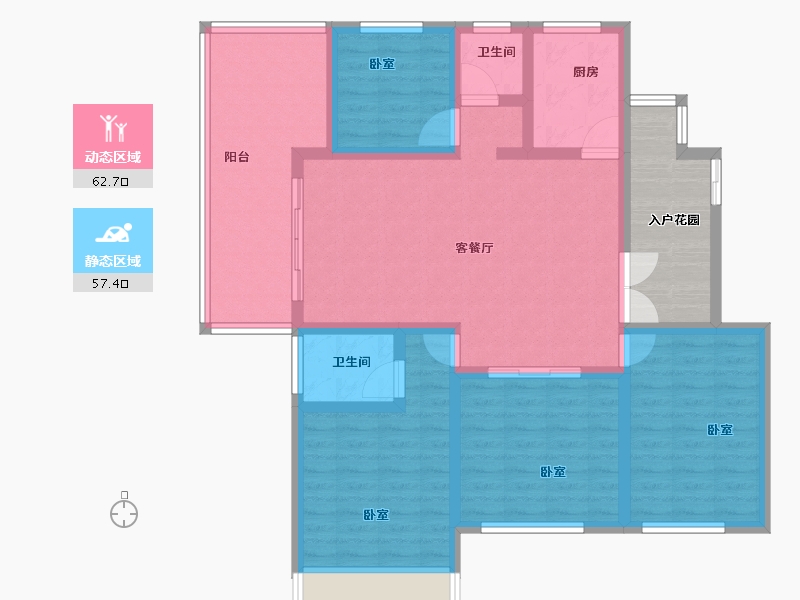 河南省-南阳市-南召壹号院-115.94-户型库-动静分区