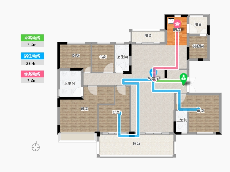 河南省-南阳市-淅川碧桂园·翡翠郡-176.00-户型库-动静线