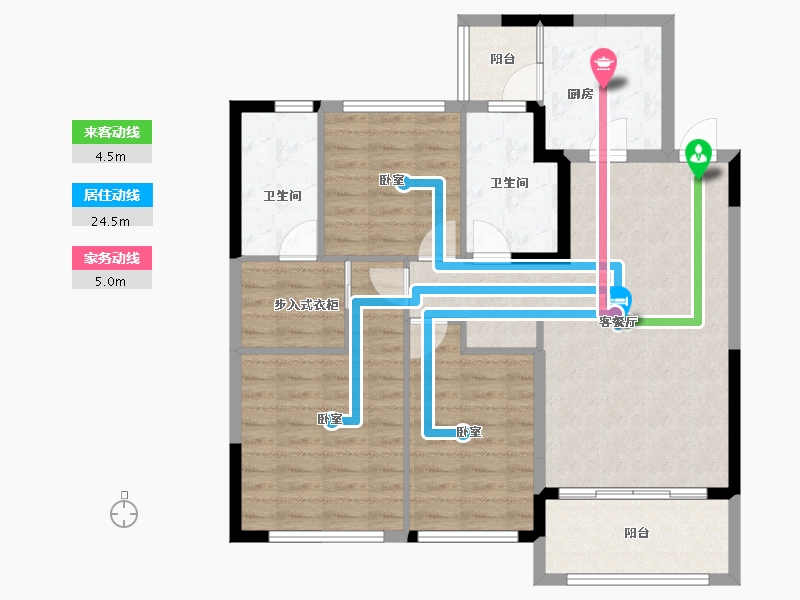 河南省-南阳市-南阳恒大帝景-94.46-户型库-动静线