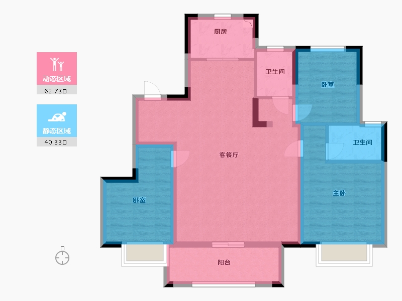 江苏省-苏州市-新城十里锦绣-92.00-户型库-动静分区