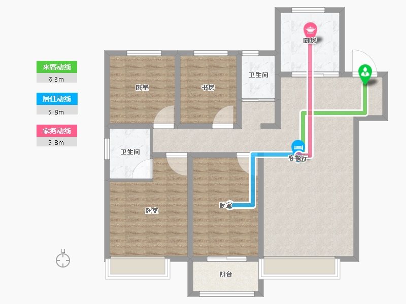 山东省-德州市-禹城东海城-113.00-户型库-动静线