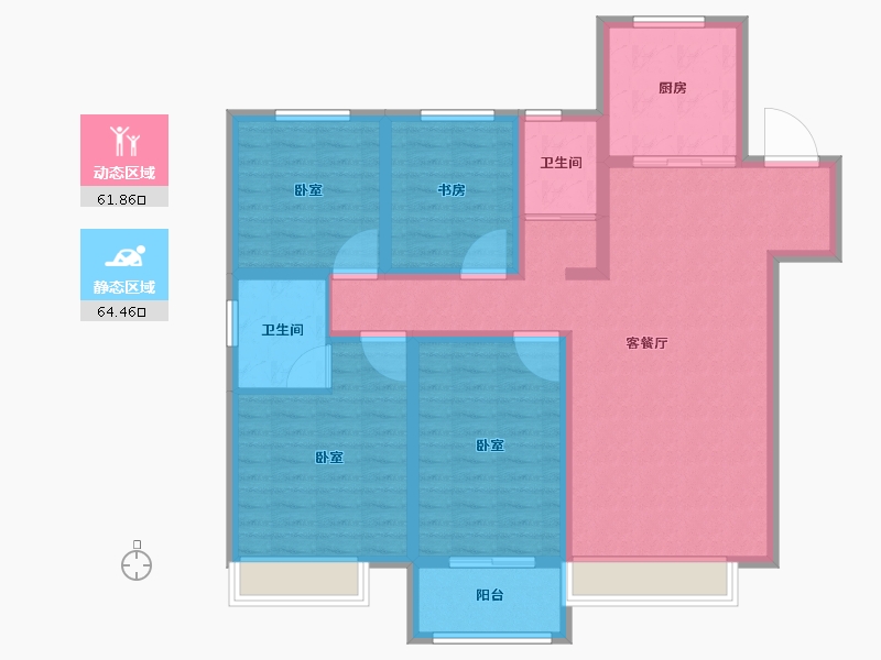 山东省-德州市-禹城东海城-113.00-户型库-动静分区