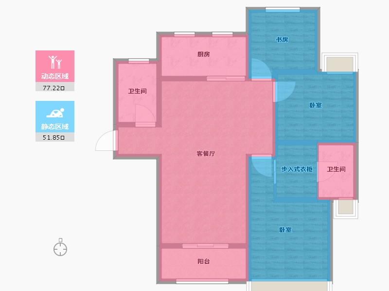 河南省-许昌市-骏景丽都-116.00-户型库-动静分区