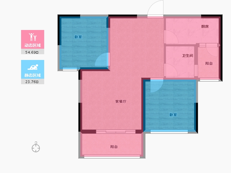 河南省-商丘市-翰林府第-70.00-户型库-动静分区